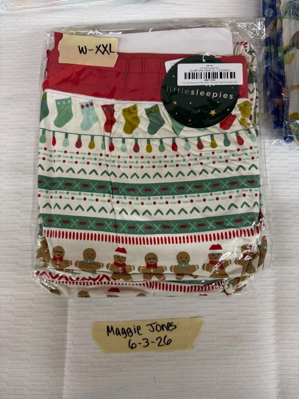 Little Sleepies Fair Isle Women's Bamboo Viscose Pajama Pants XXL